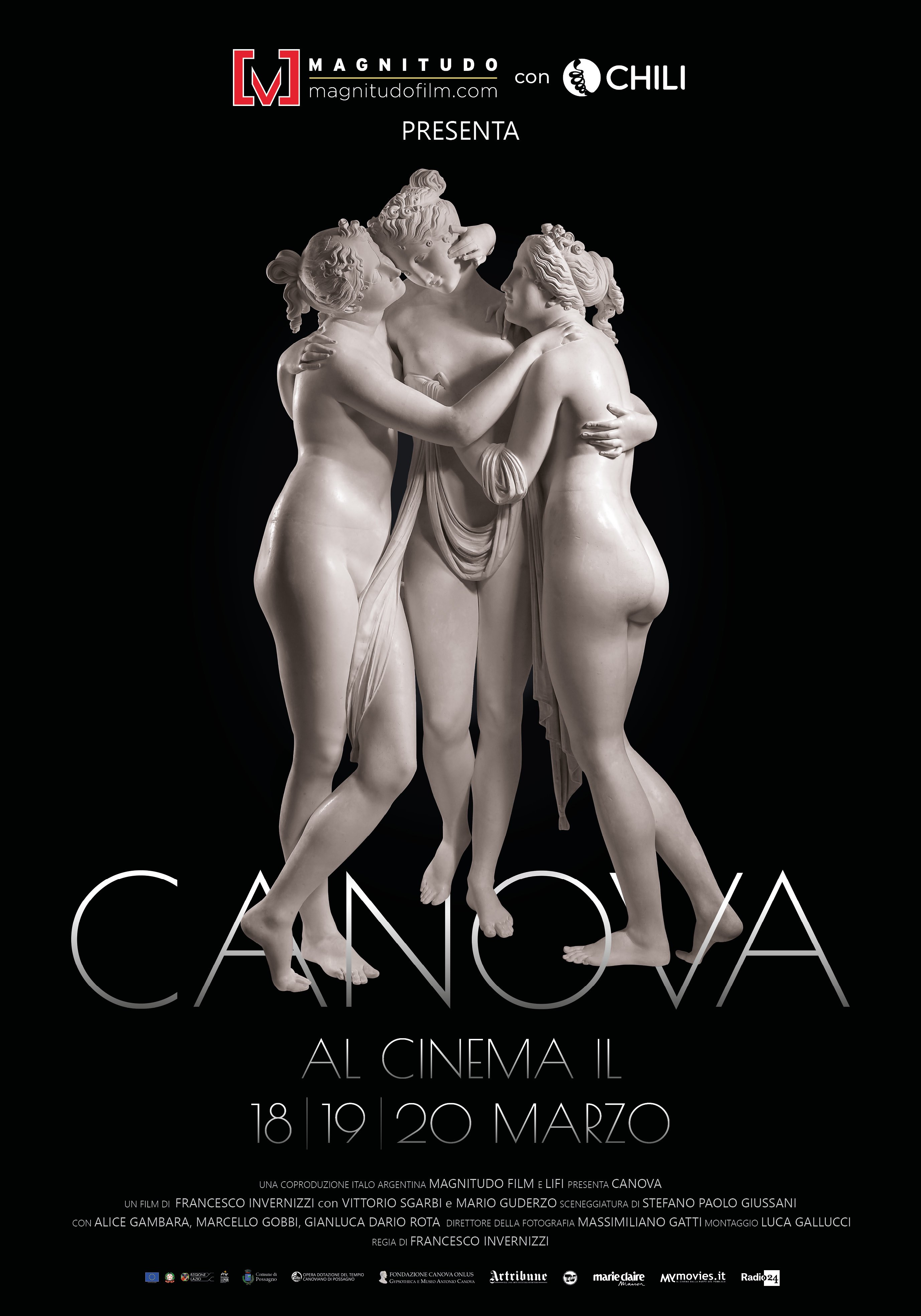 Al momento stai visualizzando Dal 18 al 20 marzo al Visionario di Udine “Canova”, documentario dedicato a uno degli scultori più amati della storia