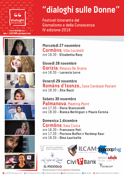 Al momento stai visualizzando Festival itinerante “Dialoghi sulle donne” dal 27 novembre al 1 dicembre in Friuli Venezia Giulia