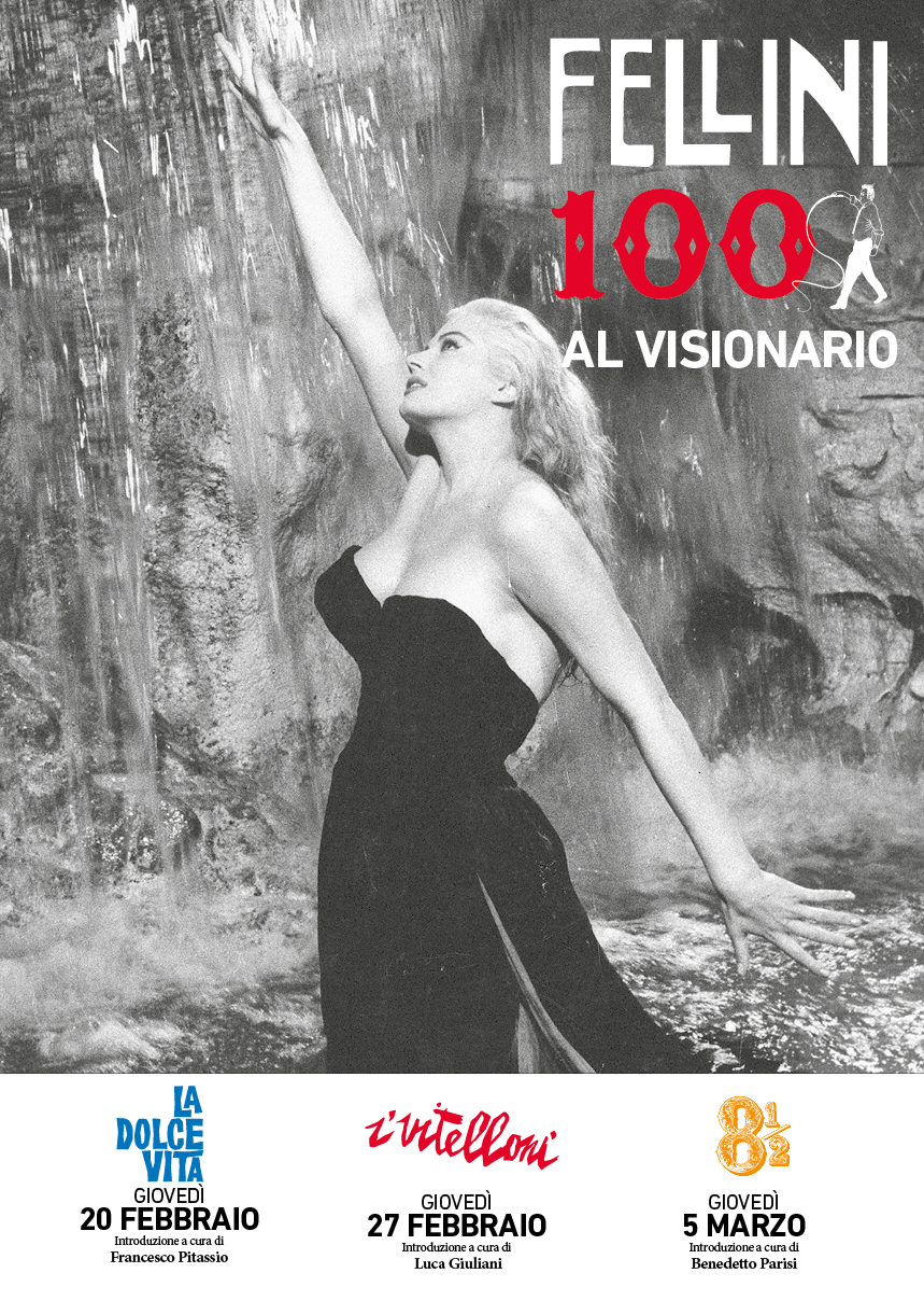 Al momento stai visualizzando Un sogno lungo un secolo: il Visionario festeggia il centenario della nascita di Fellini: dall’11 febbraio incontri e film