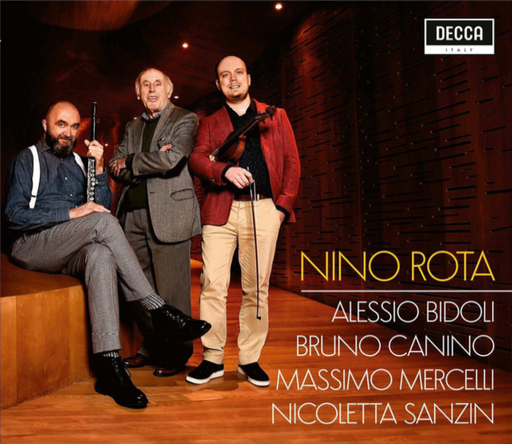 Al momento stai visualizzando Nino Rota: Chamber Works, nuovo album di Alessio Bidoli con Bruno Canino, Massimo Mercelli e Nicoletta Sanzin