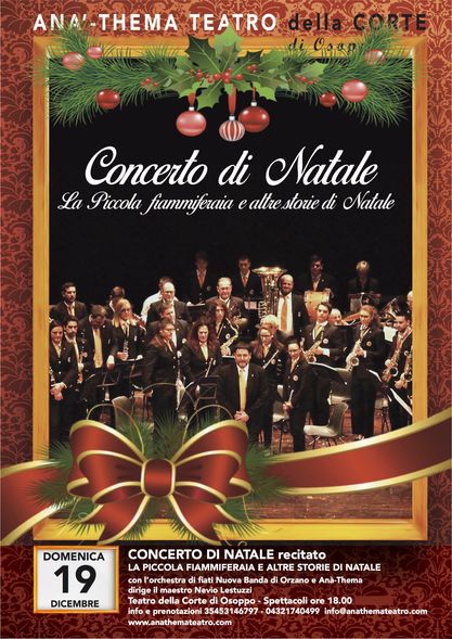 Al momento stai visualizzando Concerto di Natale domenica 19 dicembre a Osoppo proposto da Anà-Thema Teatro