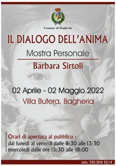 Scopri di più sull'articolo Barbara Sirtoli protagonista in mostra personale con il patrocinio del Comune di Bagheria