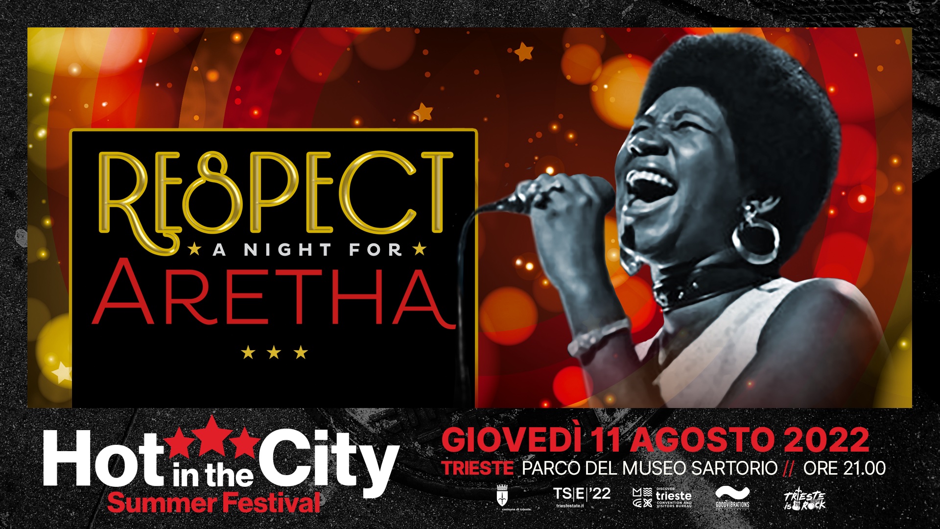 Al momento stai visualizzando Respect! Tributo ad Aretha Franklin giovedì 11 agosto al Sartorio (Trieste)