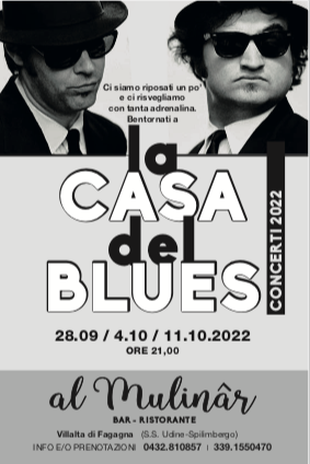 Scopri di più sull'articolo La Casa del Blues, a Villalta di Fagagna, riapre con tre band storiche (28 ottobre, 4 e 11 novembre)