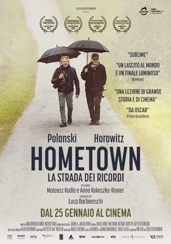 Al momento stai visualizzando “Hometown – La Strada dei Ricordi”, il toccante viaggio del regista Roman Polanski e del fotografo Ryszard Horowitz in Polonia, venerdì 27 gennaio al Visionario di Udine