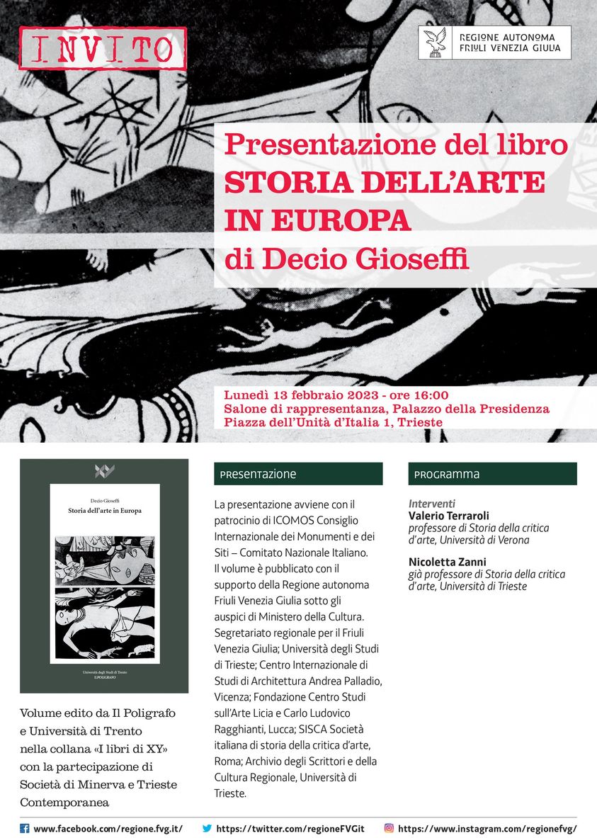 Scopri di più sull'articolo “Storia dell’arte in Europa” raccontata da Decio Gioseffi, presentazione lunedì 13 febbraio a Trieste