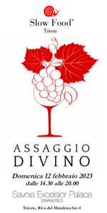 Torna Assaggio Divino, l’evento Slow Food sui vini locali da vitigni autoctoni, domenica 12 febbraio a Trieste