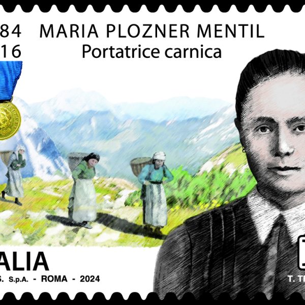 POSTE ITALIANE: Il francobollo per Maria Plozner Mentil, portatrice carnica, Alfonsina Strada e Elena Gianini Belotti (Giro d’Italia)